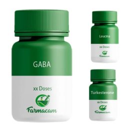 Gaba 400Mg 60 Doses + Turkesterone 500Mg 30 Doses + Leucina 300 Mg 90 capsulas