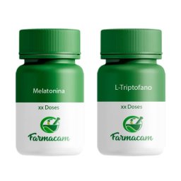 L-Triptofano 250Mg 120 doses + Melatonina 5Mg 100 doses