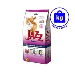 RaÃ§Ã£o Jazz Gatos Adultos Carne a GRANEL