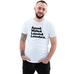 Camiseta Água Malte Lúpulo Levedura Personalizada