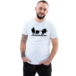 Camiseta Cowboy Laçando Boi Personalizada Sertanejo