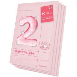 No.2 Water Collagen 65% Voluming Máscara de Tecido 4 un.