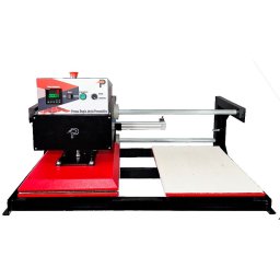 Prensa transfer térmica dupla pneumática 40x50 cm profissional DTF e sublimação