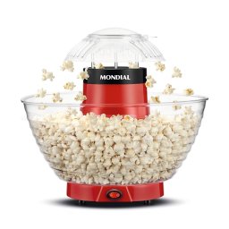 Pipoqueira Sem Oleo Mondial Red 700w Tigela Acrilico
