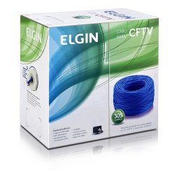 CAIXA CABO REDE E CFTV 305M 4 PARES CAT5E ELGIN AZUL