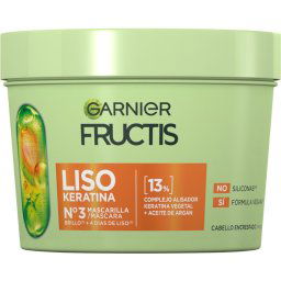 Fructis Liso Keratina Máscara Nº3 370mL