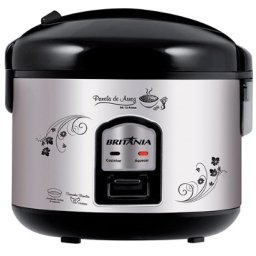 PANELA DE ARROZ 2,2L 900W 127V BRITANIA INOX FAZ 12 XICARAS 900W
