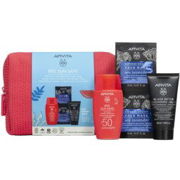 Bee Sun Safe Dry Touch Face Fluid 50mL + Gel Limpeza 50mL + Máscara Rosto 2x8mL 1 SPF50
