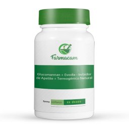 Glucomannan + Evodia - Inibidor de Apetite + Termogênico Natural