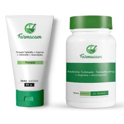 Kit Azulzinho - Cápsulas e Pomada com Tadalafila + Arginina + Associações