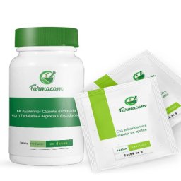 Kit Bioblock - Faseolamina, Casiolamina e Glucomannan + Chá Antioxidante e Redutor de Apetite