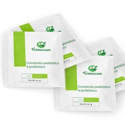 Kit 2 composto prebiótico e probiótico 30 sachês