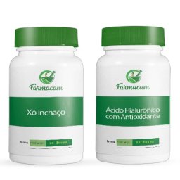 Kit Anti Retenção de Liquido Xô Inchaço + Ácido Hialurônico com Antioxidantes