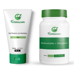 Kit Anticelulite com Dimpless + Gel Redutor de Medidas
