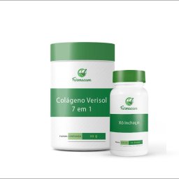 Kit Colágeno Verisol + Ácido Hialurônico com Vitamina C e E + Xô Inchaço