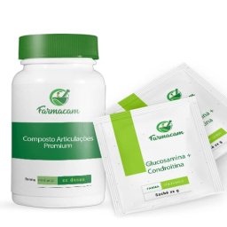 Kit Composto Articulações Premium com Glucosamina + Condroitina
