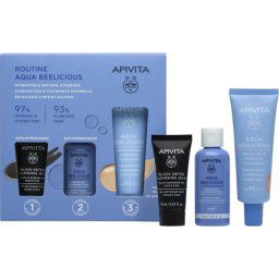 Aquabeelicious Creme Fluido 40mL + Tónico 50mL + Black Detox Gel 15mL 1 Tinted SPF30