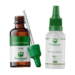 Kit Barba e Cabelo com Minoxidil
