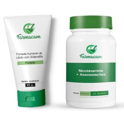 Kit Feminino Nicotinamida + Assossiações 30 Doses e Pomada com Sildenafila 15g