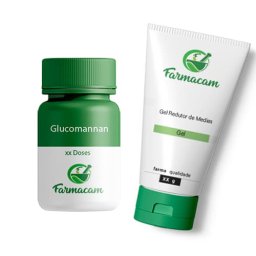 Kit Glucomannan com Gel Redutor de Medidas