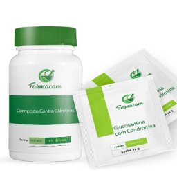 Kit Glucosamina com Condroitina Sachê + Composto Contra Câimbras