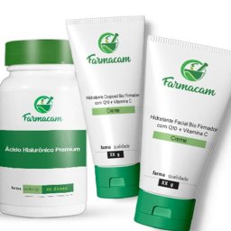 Kit Hidratante Firmador c/ Q10 + Ácido Hialurônico Premium