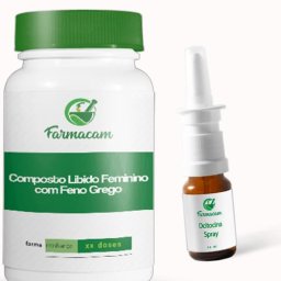 Kit Ocitocina Spray + Composto Libido Feminino com Feno Grego