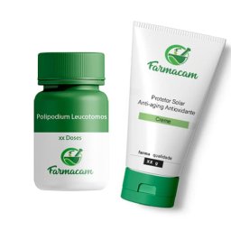 Kit Polipodium Leucotomos + Protetor Solar Anti-Aging Antioxidante