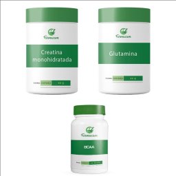 Kit Suplementos (BCAA + Glutamina + Creatina)