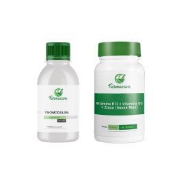 Kit Timomodulina Xarope + Vitamina D3 + Vitamina B12 + Zinco (Imune Max)