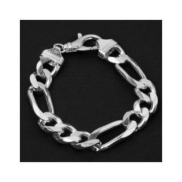 Pulseira de Prata Fígaro / Comprimento 18 cm