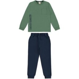Carinhoso Conjunto Forever Young Menino Verde - male
