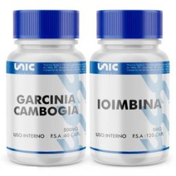 Garcinia 60cp mais Ioimbine 120Cp