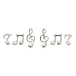 Kit com Trio de Brincos de Notas Musicais | ÁRIA