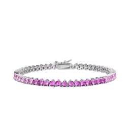 Pulseira Riviera de Zircônias Coloridas em Degradê com 3 Garras | AURORA