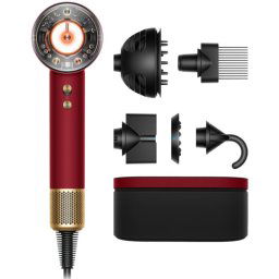 Supersonic Nural Secador de Cabelo [Ficha Europeia Tipo F] 1 Red Velvet / Gold + Box