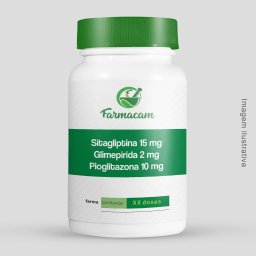 Sitagliptina 15 mg + Glimepirida 2 mg + Pioglitazona 10 mg