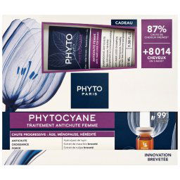 Phytocyane Tratamento Queda Progressiva Ampolas 12x5mL + Shampoo 100mL 1