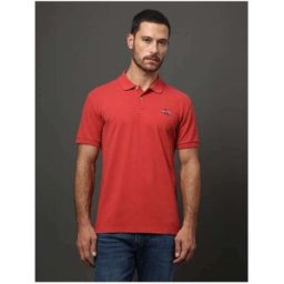 Polo Masculina Loog Re Issue Calvin Klein Jeans - Vermelho Vermelho - male