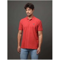 Polo Masculina Premium Calvin Klein Jeans - Vermelho Vermelho - male