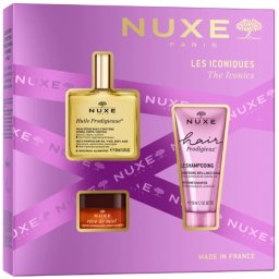 Huile Prodigieuse 50mL + Hair Prodigieux Shampoo 50mL + Rêve de Miel Bals.labios 50mL