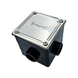 Caixa de Passagem Quadrada com Regulagem Tampa em Inox 316 - Sodramar