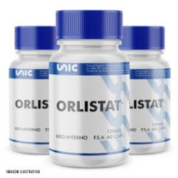 Kit 3 Orlistate 120mg (60 Cápsulas cada)