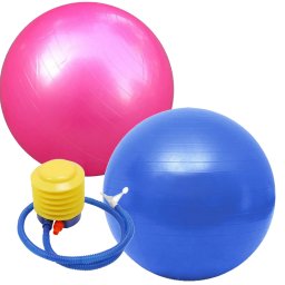 Bola Yoga Pilates Fitness Suíça 60 cm com Bomba CBR01070