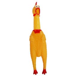 Brinquedo de Borracha Frango de Morder para cachorros e gatos CBR03273