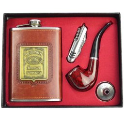 Cantil De Bolso Porta Bebida Whisky Cachimbo CBRN09008