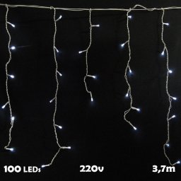 Cascata Luminosa Pisca Pisca Branco 8 Funções 100 LEDs 220v - 1146