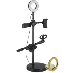 Iluminador Ring Light Para 2 Celulares e 1 Microfone CBRN14385