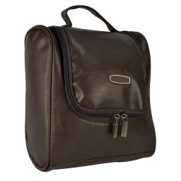 Necessaire Masculina Frasqueira Viagem Classic Marrom CBRN18826