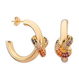 Argola com Zircônias Coloridas | ARMONIA